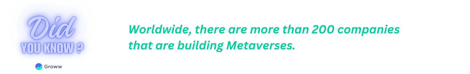 Metaverse Fun Fact - Groww
