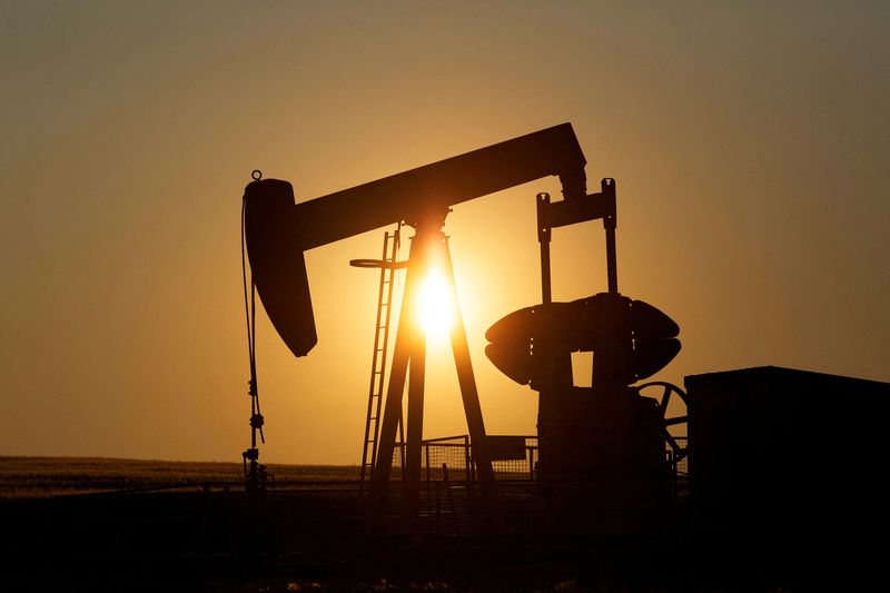 © Reuters. FILE PHOTO: An oil pump jack pumps oil in a field near Calgary, Alberta, Canada on July 21, 2014. REUTERS/Todd Korol/File Photo